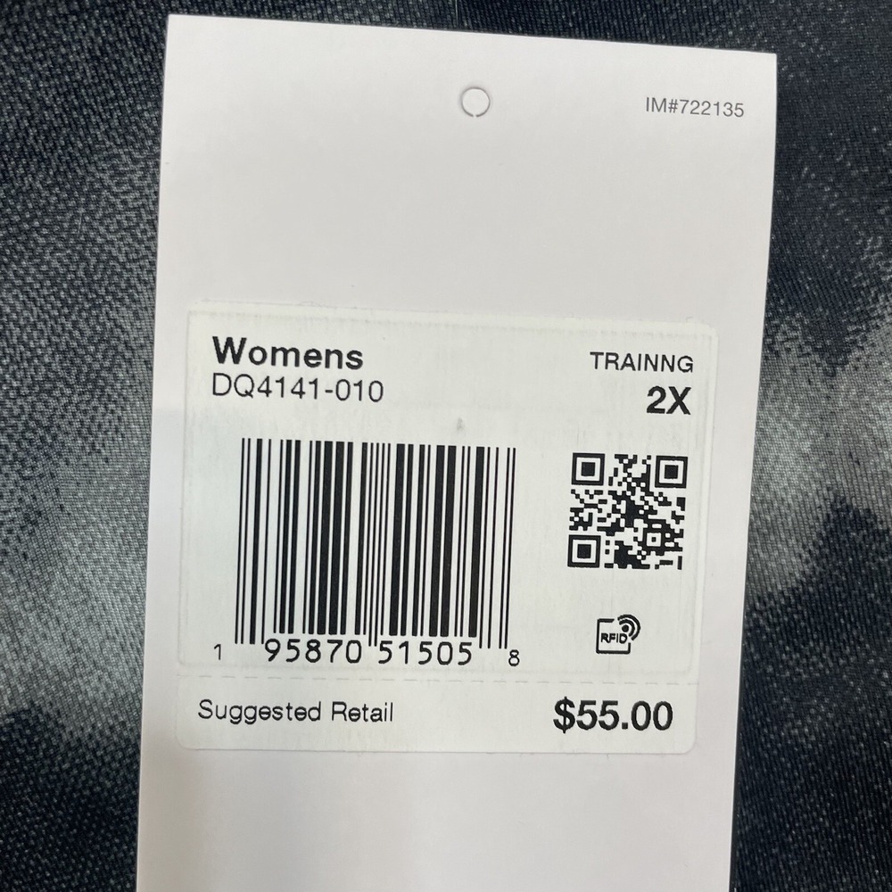Nike One Luxe Women's 7" Mid-Rise Printed Training Shorts Plus Size 2X NWT $55 - Picture 4 of 13